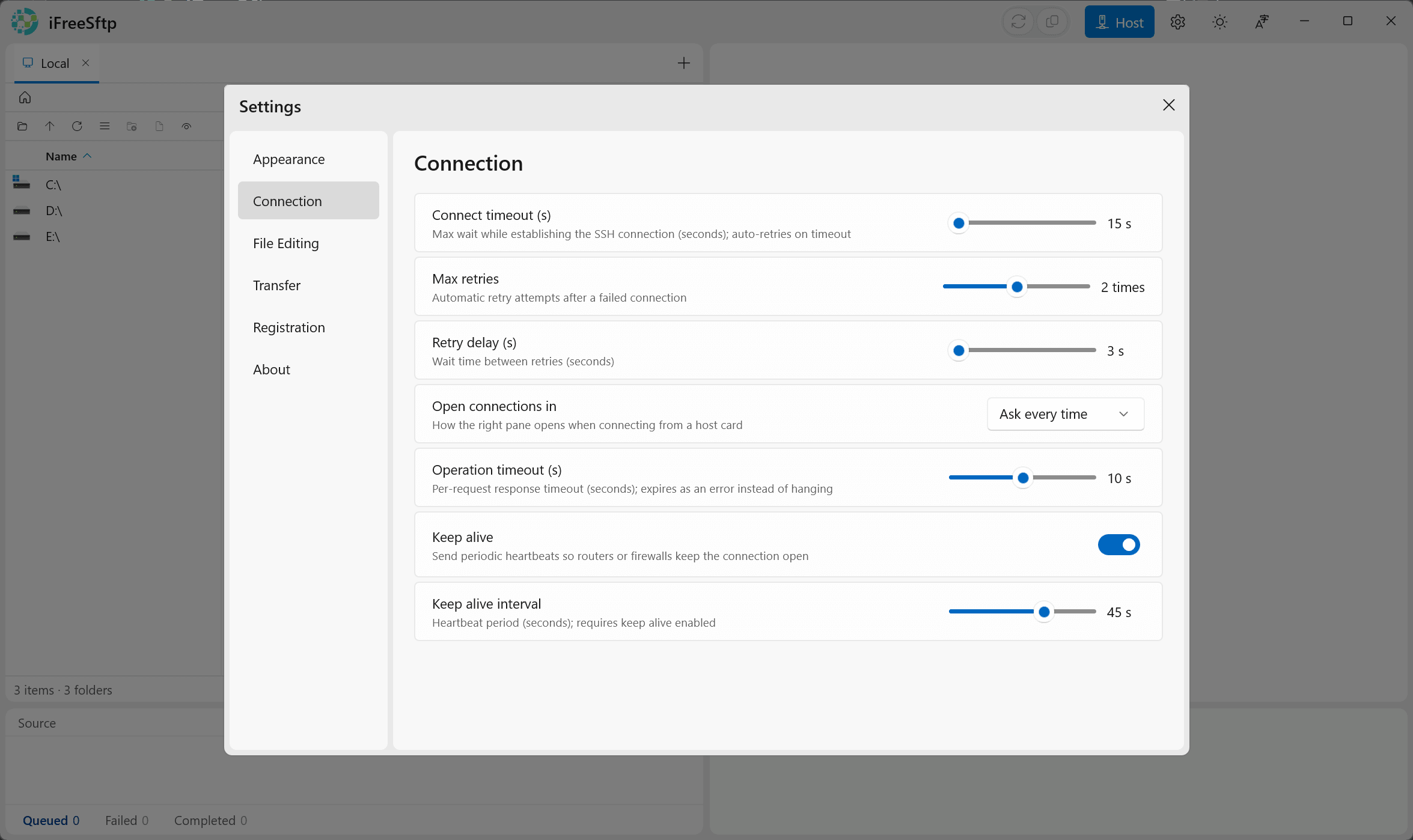Server-side command channel